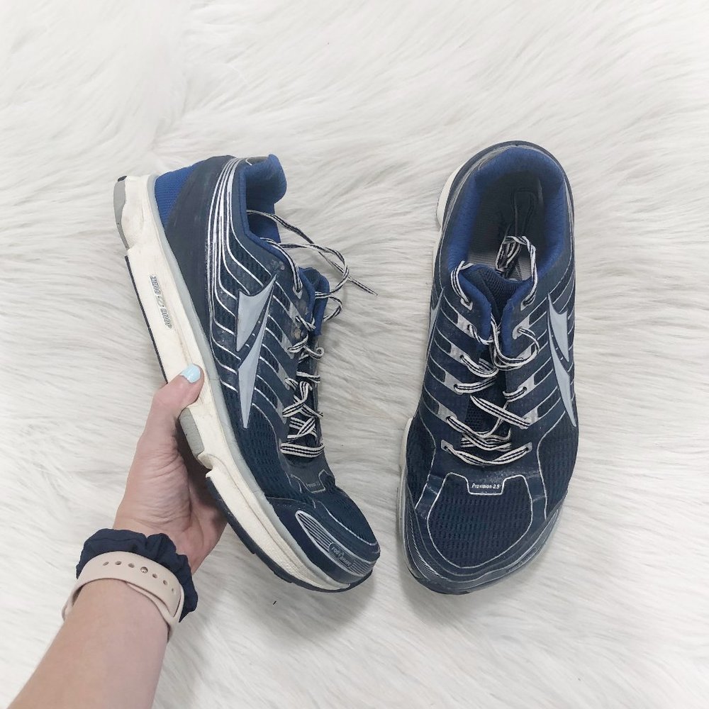 ALTRA Provision 2.5 Navy Silver Running Sneakers SZ 10